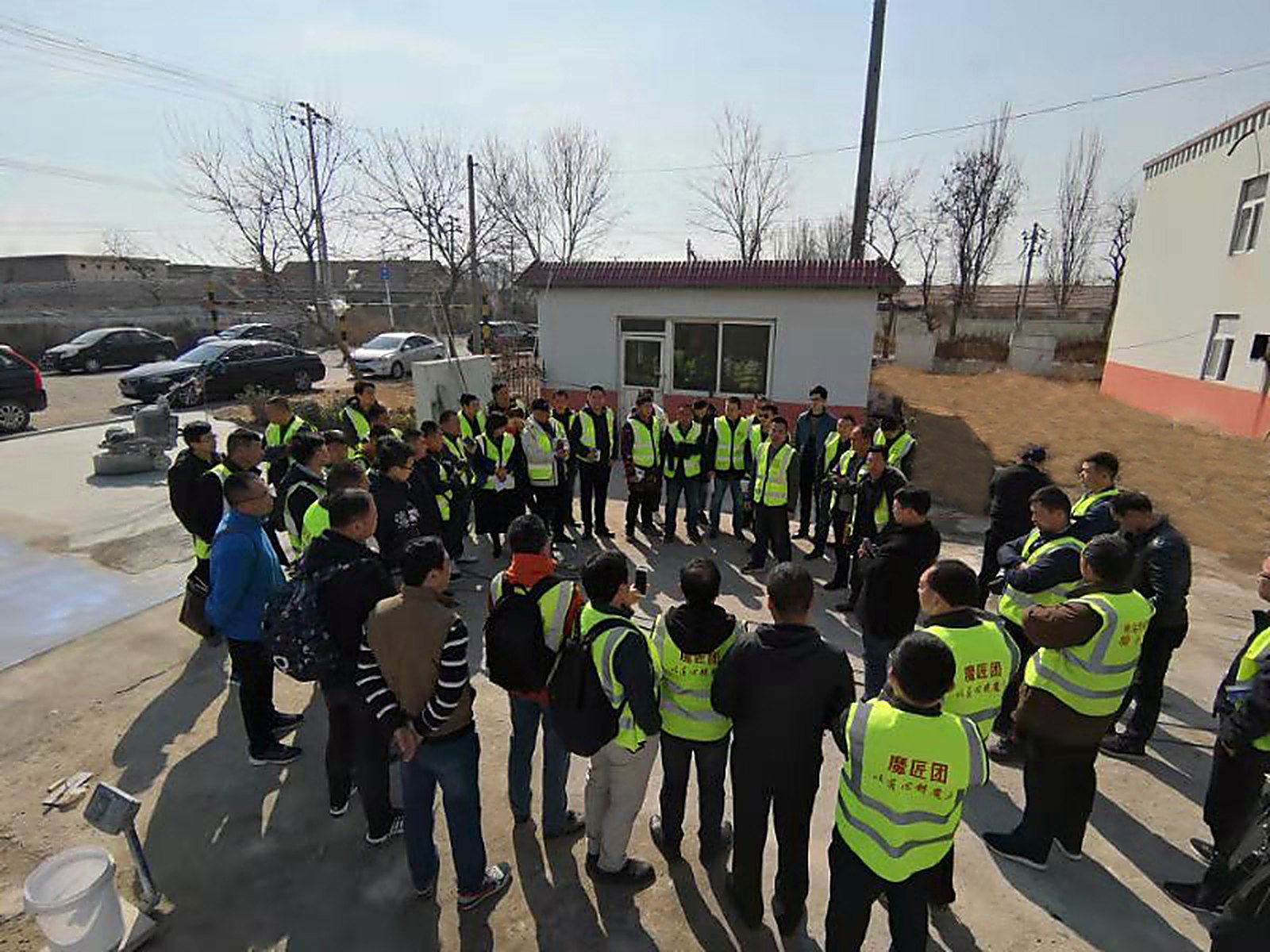 磨匠团施工培训现场