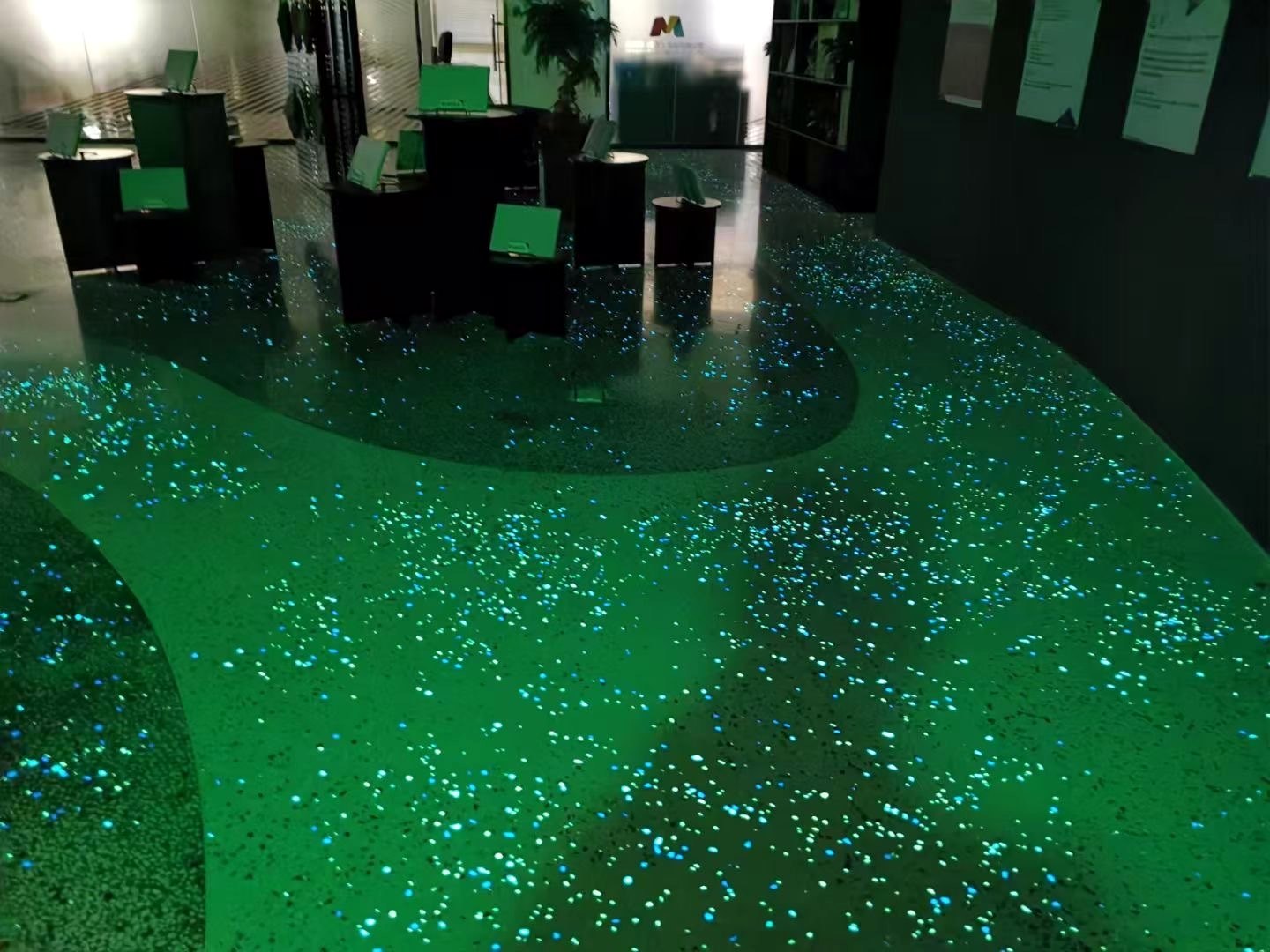 博威特磨石地坪·发光星空效果