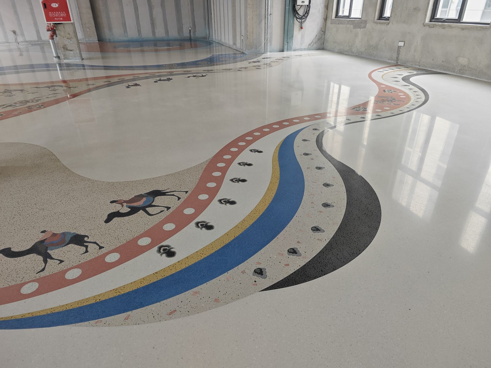 水磨石纹理空间
