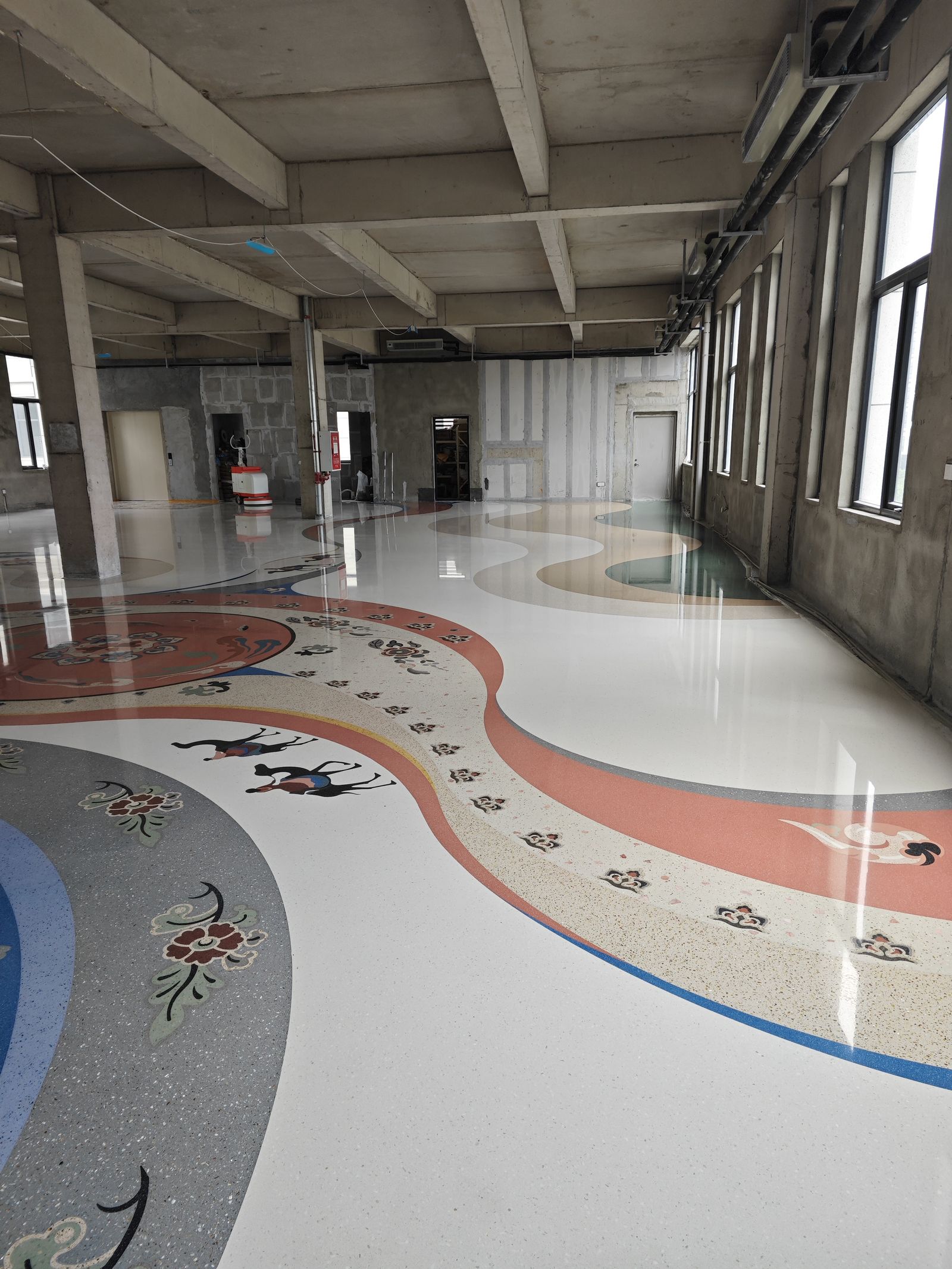 公共建筑磨石地坪